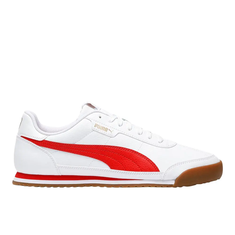 PUMA Mens Turino Ii Lace Up Sneakers Shoes Casual - White