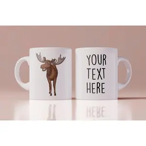Personalized Moose Mug, Custom Name Mug, Moose Mug, Moose Coffee Mug, Moose Pun Mug, Moose, Moose Print, Funny Mugs, 11oz, 15oz