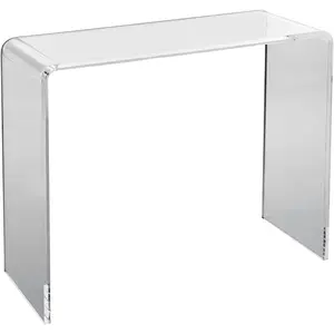 VEVOR Clear Acrylic Console Table, Sleek Transparent Acrylic End Table, Versatile Acrylic Side Table 37.95x15x29.13 inch, Ideal for Entryway, Lounge, or Dining AreaVEVOR Super Brand Day
