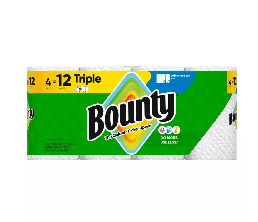 Bounty Select-A-Size Paper Towels Size Triple Count 4 Bounty Select-A-Size Paper Towels Size Triple Count 4