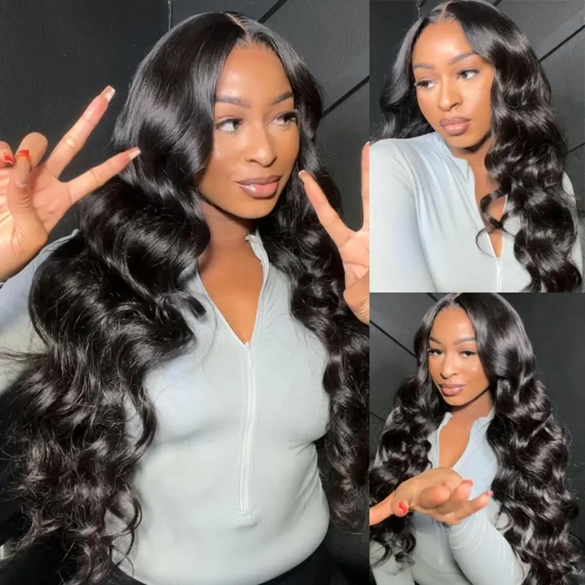 3 Bundles Brazilian Virgin Human Hair 14-18 Inch Straight Wave Extensions Brailian Virgin Hair Body Wave Straight Hair Bundles Human  main image 2