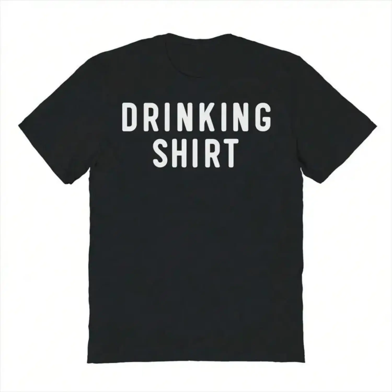 Stay Chill and Stylish: Unleash the "Drinking Shirt" for Your Next Hangout Adventure,Soft and comfortable fabric,White T-shirt,Short Sleeve