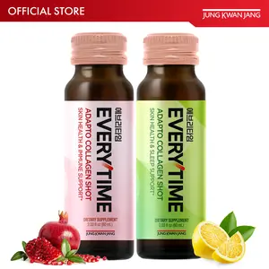 JUNG KWAN JANG Everytime Adapto Collagen Shot - Official Product Liquid Adaptogen Drink with Marine Collagen - Gluten Free (10 Bottles, 2.03 fl oz)