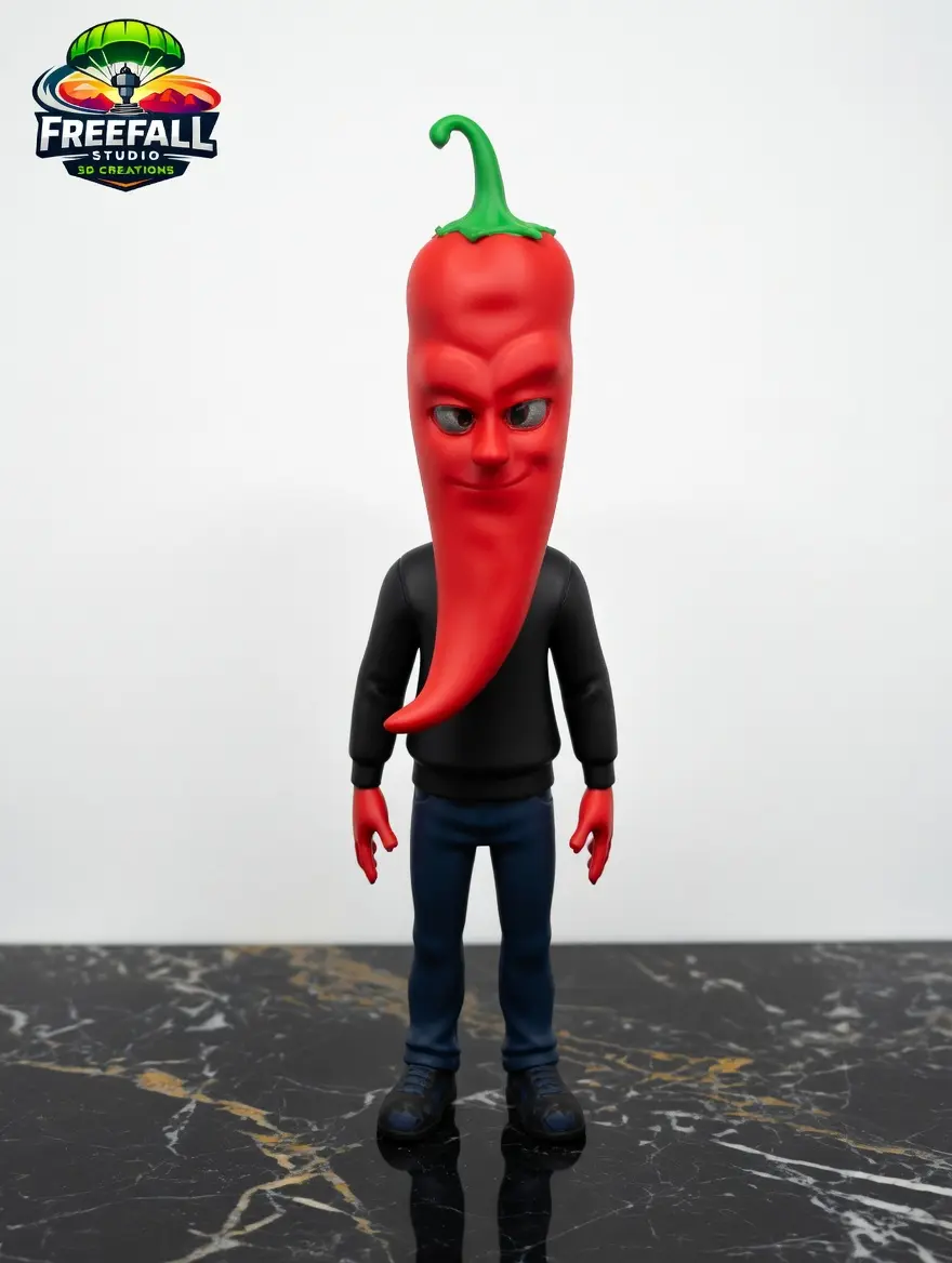 CHILIPINO-Freefall Studio AI Fruit Drama Produce Posse 3D-Printed Characters for TikTok Shop Exclusive