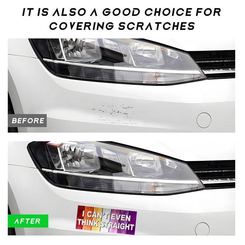 10 Pcs Bumper Decals Funny LGBT Stickers Rainbow Bumper Prank Car Stickers Colorful Car Accessories for Truck Vehicle Luggage Window Refrigerator