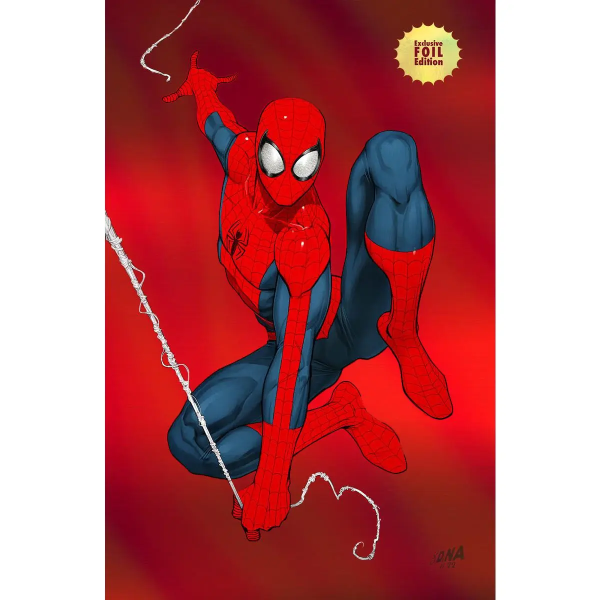 Graphic Superhero Collectible Comic Book - The Amazing Spider-Man #51 Foil, Unknown Comics David Nakayama Exclusive Virgin Color Bleed Variant (06/05/2024)