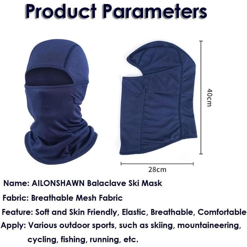 Ski Mask for Men Balaclava Face Mask Women Shiesty Masks Full Head Cover Motorcycle Head Masks for Football Sun Protection