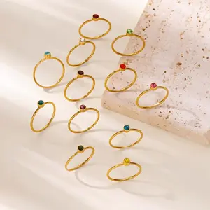 1 Round Birthstone Ring for December, Stylish and Elegant Jewelry - Perfect Birthday Gift, Valentine's Day Present, Wedding Band, Women's Accessory