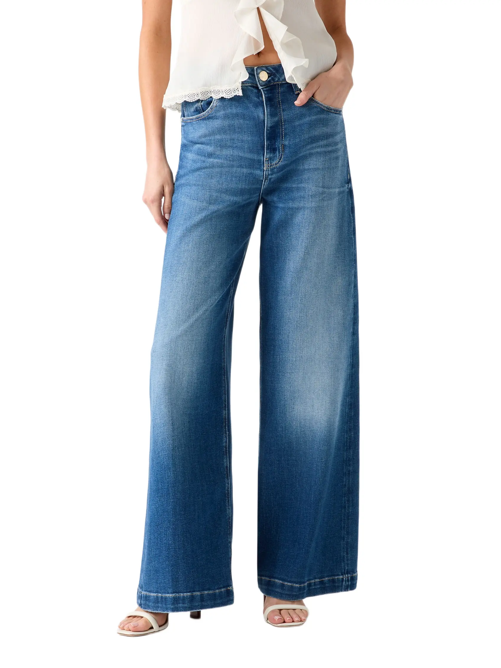 GUESS Female Bellagio wide-leg jeans
