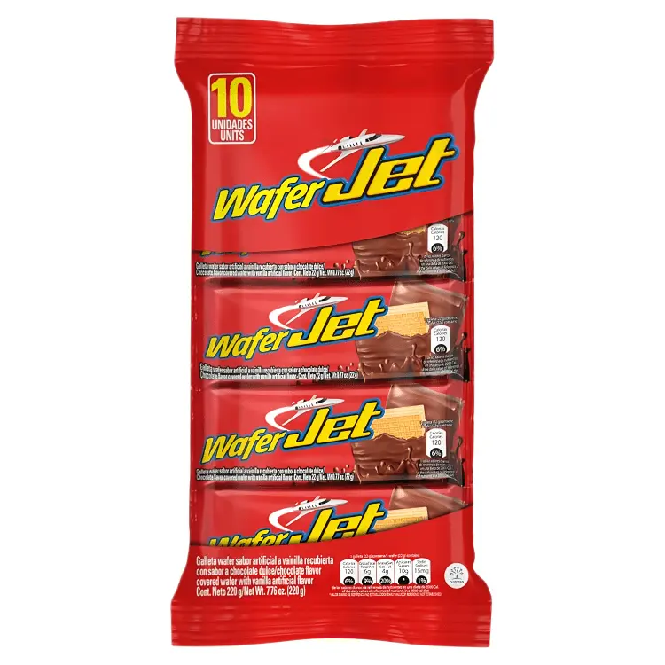 Wafer Jet - 10 Unidades | Chocolate Covered Wafer Bars - TikTok Shop