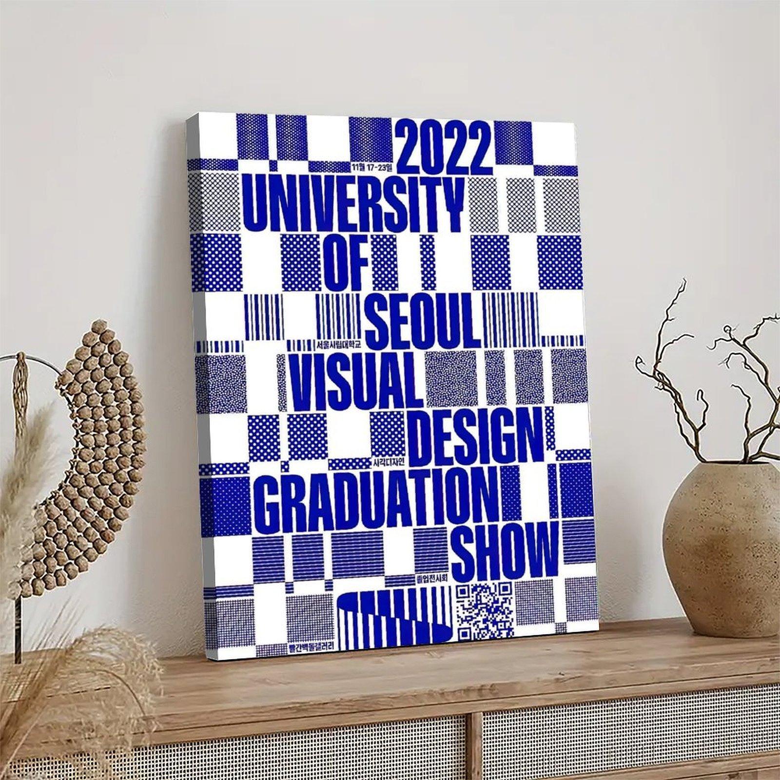 UNIVERSITY OF SEOULI VISUALDESIGN Poster Decorative Painting Canvas Wall Art Picture Print Modern Family Bedroom Decor