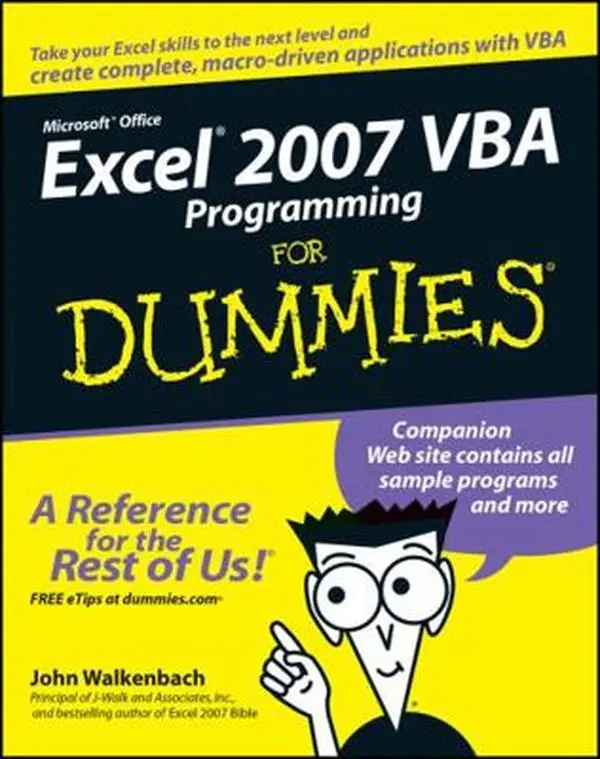 USED-Excel 2007 VBA Programming for Dummies by Walkenbach, John (Paperback)