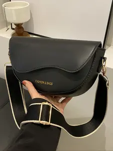 Women's Vintage Style Shoulder Bag, Lightweight Durable Material, Adjustable Strap, Magnetic Closure, Fashion Crossbody Bag