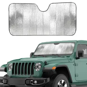 Accordion Windshield Sunshade for Jeep Wrangler | EcoNour XS (53"x17")