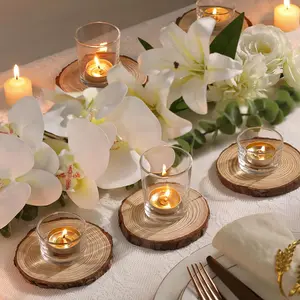 12 Pcs Clear Glass Votive Candle Holders – Floating Tealight Holders For Table Centerpiece Wedding Party Decor