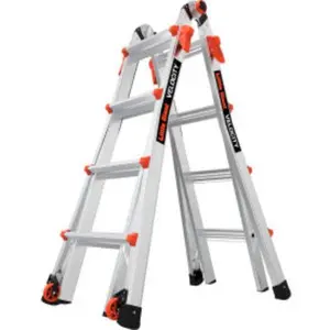 Little Giant Ladders B2200538 Aluminum Velocity Multi-Use Extension Ladder - Silver - 17 ft. Type 1A - 15417-001
