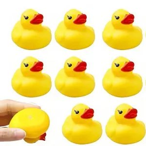 10 Rubber Ducks, Squeaky Duck Toys, Pool Party Decor, Birthday Gift, Home Decoration, Hawaiian Party Supplies, Store Souvenirs