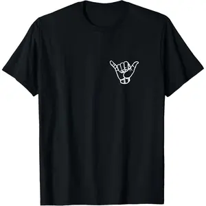 Shaka Surf Sign Cool Vintage Surfer / Surfing Gift T-Shirt        Graphic tees Casual Shortsleeve