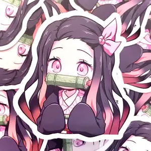Cute Nezuko Vinyl Sticker Waterproof