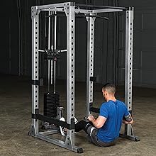 Body-Solid (GPR370) Multi-Press Rack - Strength Training Station for Home Gym - Adjustable Squat and Press Stand with High Tensile Steel Frame