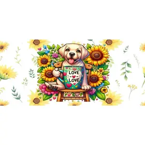 16 oz Uv Dtf Cup Wrap Love Dog 887