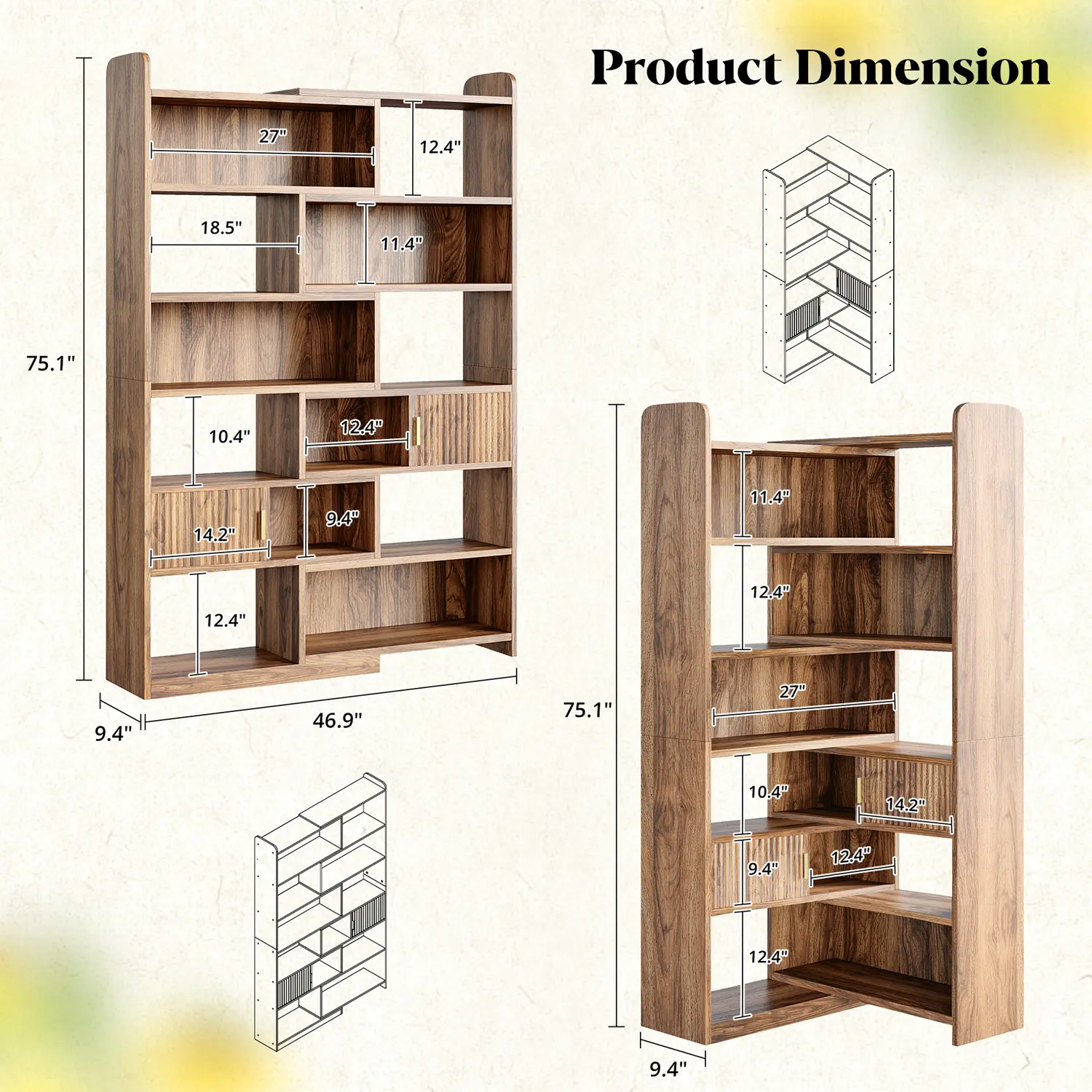 Brown 7-Tier XL