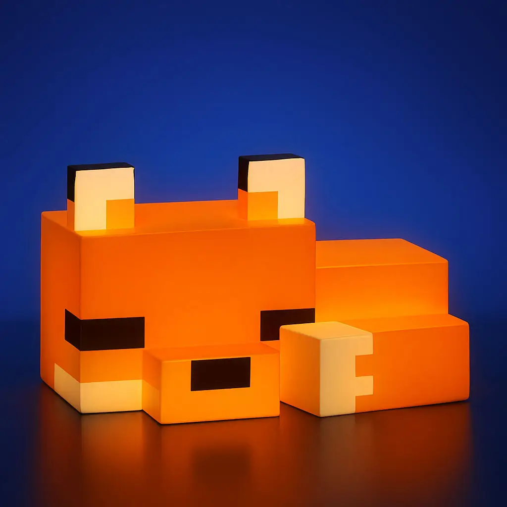 Cute Fox Design Decorative Night Light, SoftOrange Glow, Gaming Room Decor for Boys andGirls, Novelty Lighting for Playroom and Bedroom,Best Friend Gi