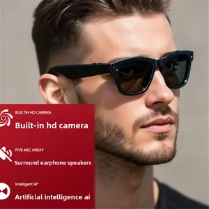 AI Smart Camera Glasses with 500w High-Definition Pixels, AI Image Recognition, and WiFi6 High-Speed Transmission for Wearable Use