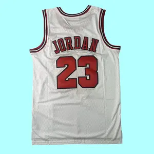 Men's stitched Men's Sleeveless Basketball Jersey White 1997-98 collect