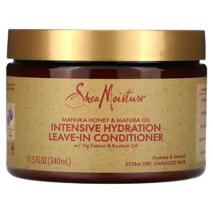 SheaMoisture Intensive Hydration Leave-In Conditioner, Manuka Honey & Mafura Oil, Extra Dry, Damaged Hair, 11.5 fl oz (340 ml)