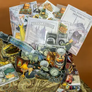 Orient Express Themed Vintage Craft Box