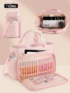 Women's Christian Tote Bag with Pockets, Church Handbag with Pen Slot, Zippered Commuter Travel Tote, Stylish & Functional Shoulder Bag