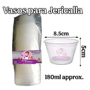 Vasos de Jericaya / Cups for Dulce de Leche Custard