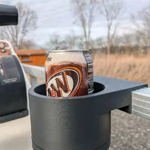 Snap-On Pontoon Boat Railing Cup Holder for Tumblers Cans Bottles Secure Drink Storage on Boats