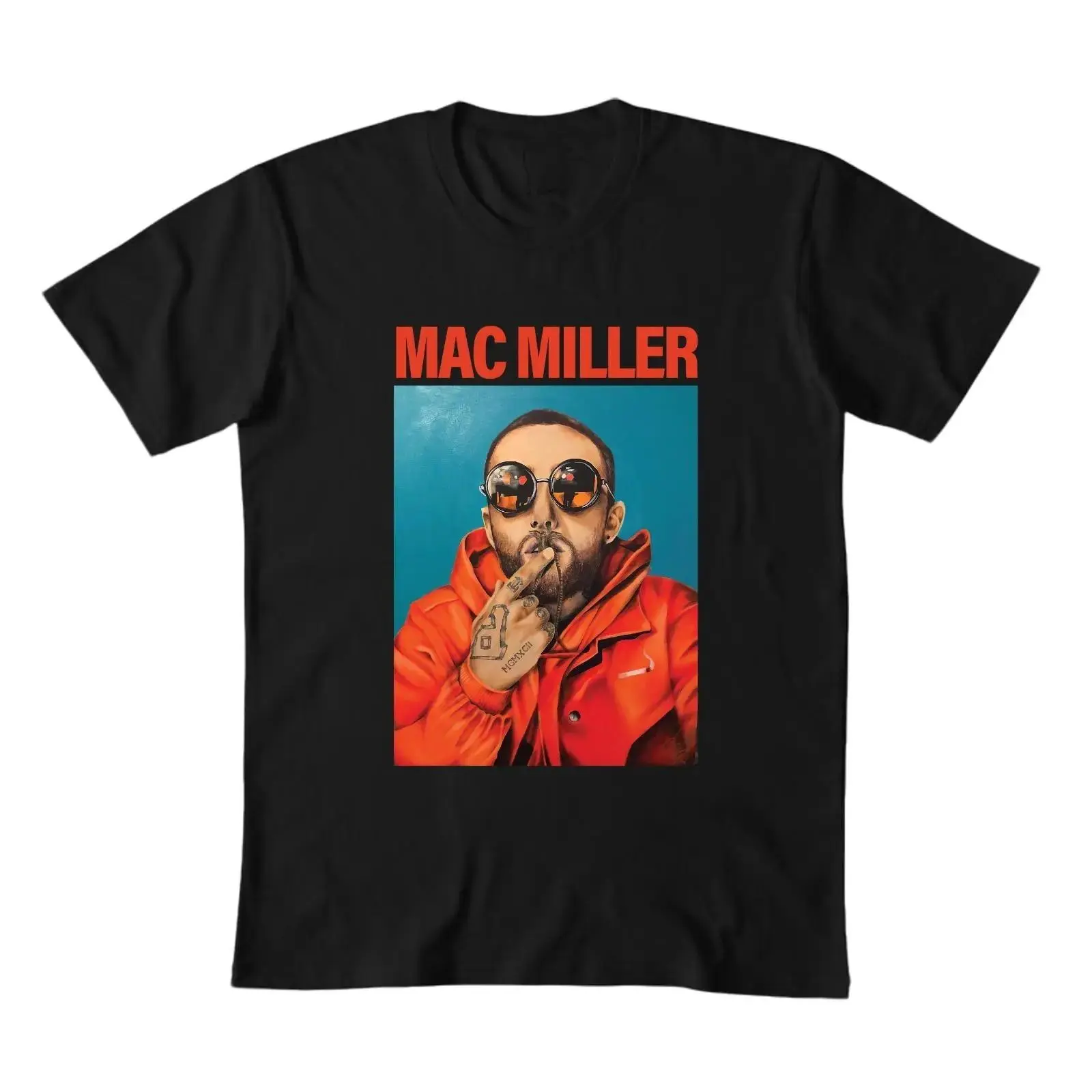 mac miller cigarette shirt Camiseta Unissex Rapper Album The Best Songs Angus Cloud Algodao Heavy jersey Mac Miller Shirt Envos a