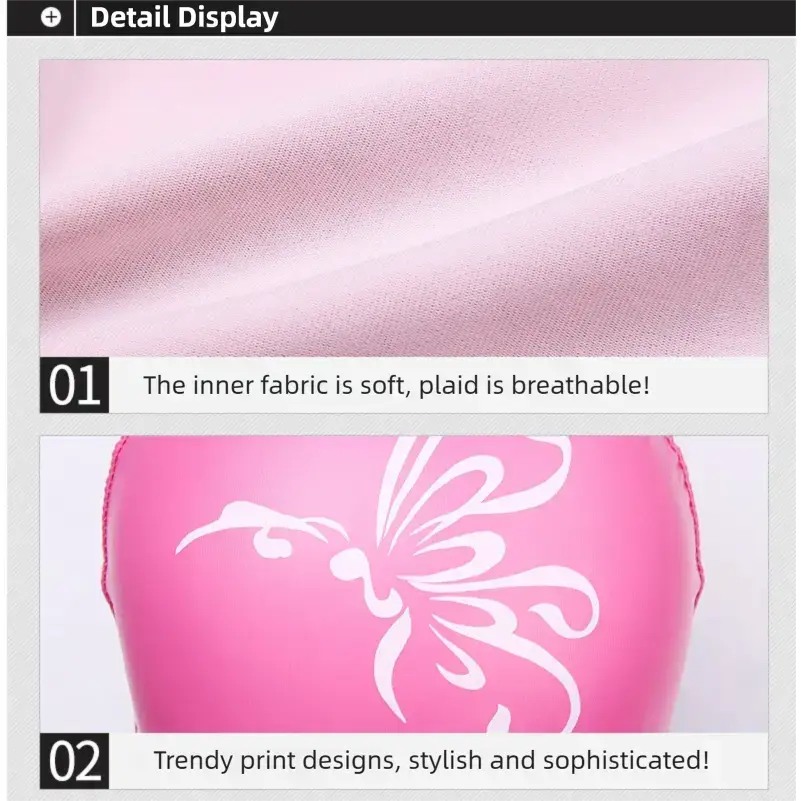 Butterfly swimming cap with ear protection function - PU high elasticity long haired swimming cap, bird wing style, comfortable and non slipRAIMENTRY Butterfly swimming cap with ear protection function - PU high elasticity long haired swimming cap, bird wing style, comfortable and non slipRAIMENTRY