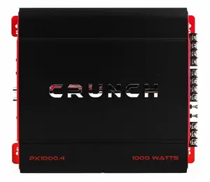 Crunch PX-1000.4 4 Channel 1000 Watt Amplifier w/ BOSS Audio Systems Wiring Kit