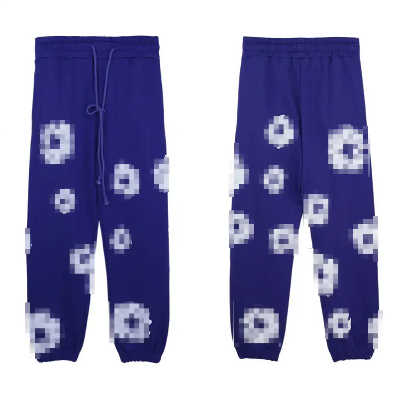 Deep blue pants (white floral wreath)