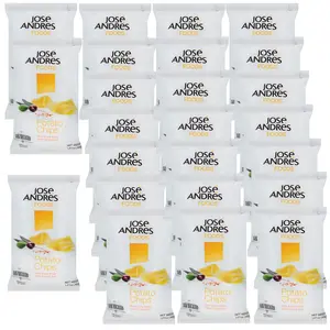 Jose Andres Foods Potato Chips, 1.41 oz, 24 Pack Crunchy Natural Flavor Salt Dry Crispy Single-Serve Snacks Gluten-Free