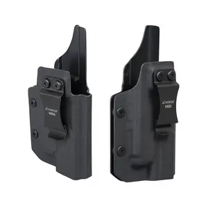 AIMWIN H01 IWB Belt-Mounted Hard Case for G17&19 Compact Tools & Lights,  Right Side，fit for WL10GL/WL10/WL12
