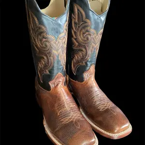 Men’s brown leather boots