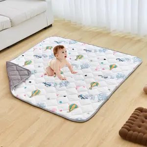 【FathersDayGift】VEVOR Baby Play Mat,  , 50""x50"" Baby Crawling Mat, Non-Slip One-Piece Soft Baby Playmat, Foldable Floor Mat, Waterproof Activity Playmats for Babies,Toddlers, Infants, Machine Washable, Play & Tummy Time
