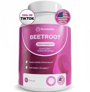 【Flash Sale】3x Rosabella Organic Beetroot Capsules (1300mg) for Blood Flow & Heart Health
