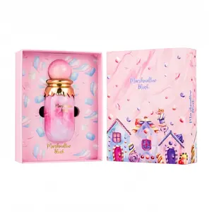 Arab Marshmallow Blush Eau de Parfum 100ml - Marshmallow & Strawberry, Cotton Candy & Vanilla Scent,Floral Sweet Long Lasting Perfume,Gourmand Floral Sweet Long Lasting EDP Spray for Women, Luxurious Everyday Wear Fragrance,Perfume for women
