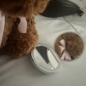 Product Review of Portable Foldable Makeup Mirror, 1 Count Glam Travel Makeup Mirror with LED Light, Compact Mirror for Women, Pocket Size Makeup Tools, Travel Hand Mirror from s**a