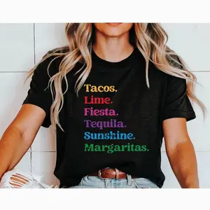 Cinco De Mayo Fiesta T-Shirt: Tacos, Tequila, Margaritas 5