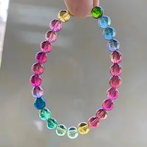 Natural crystal bracelet, fluorite bracelet