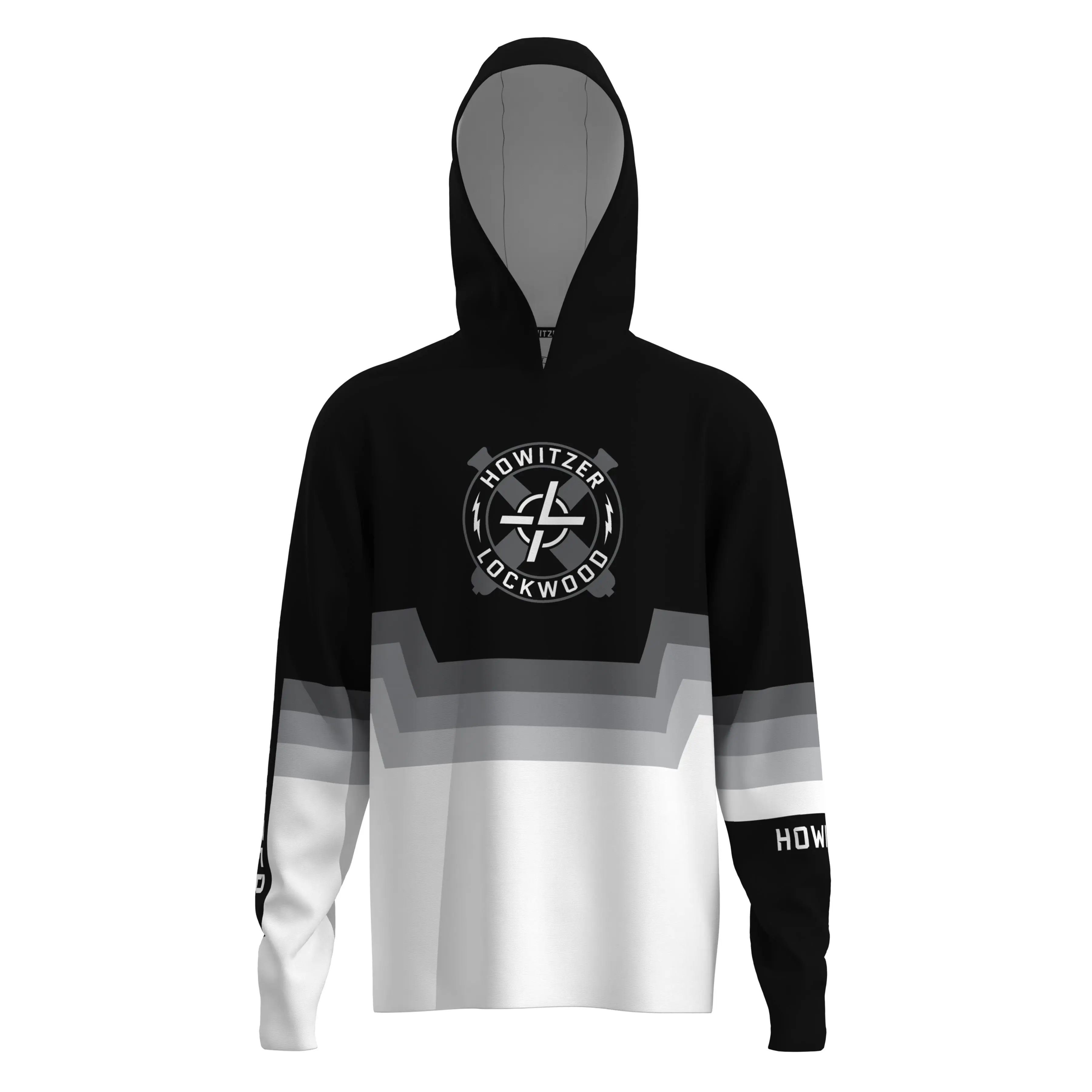 Howitzer Clothing Men's Performance Fitted Jersey Hoodie - Stretch, Wrinkle-Resistant, Moisture-Wicking, Sun-Protective, Drip-Dry, Machine-Washable Menswear Top