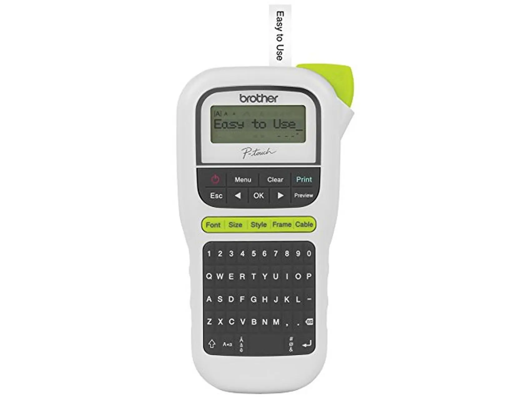 Brother International BRTPTH110 Easy Portable Label Maker for Home Use, with AAA Batteries, 304 Stainless Steel Components, Visible Display Screen