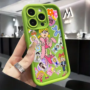 Cartoon Lizzies Mcguires Phone Case, Compatible with iPhone 17 16e 16 15 14 13 12 11 Mini Pro Max Air X XR Xsmax 8 7 Plus, Anti-Fall Soft Tpu Back Cover